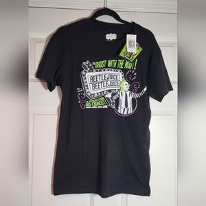 NWT Beetlejuice Black Graphic T-Shirt M